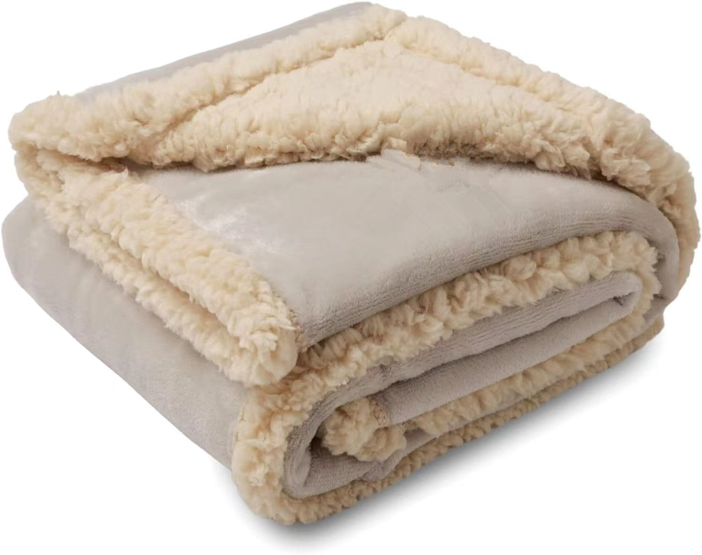 Flannel Cotton Wool Sherpa Thick Pet Blanket Dog Kennel / Love Blanket