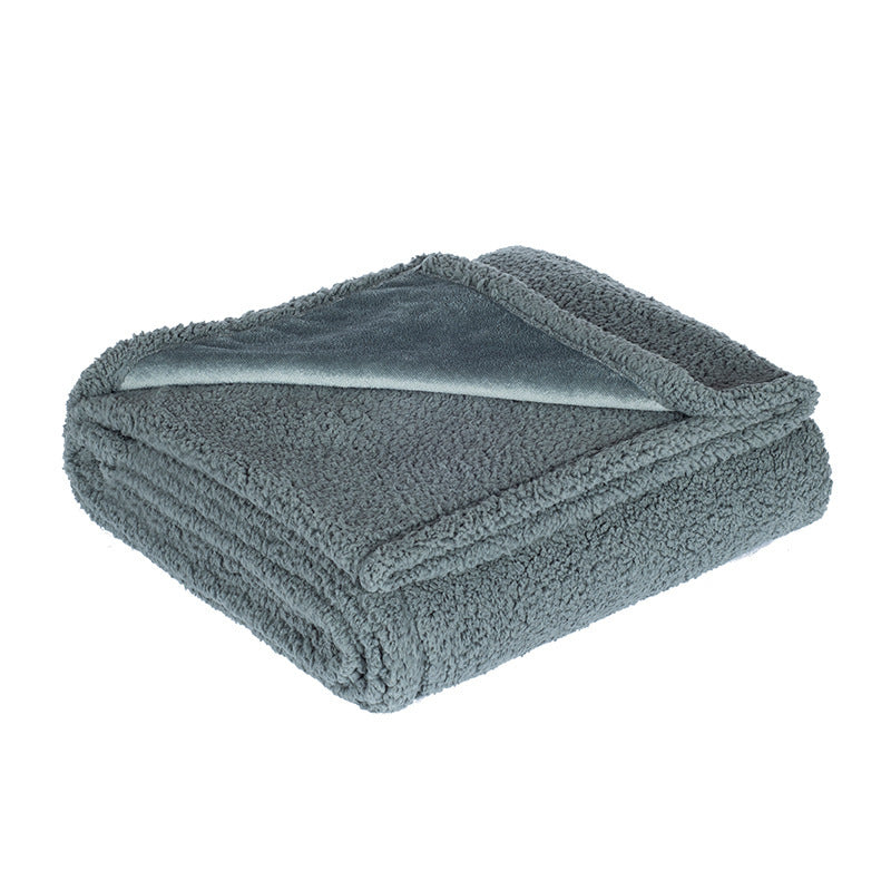 Flannel Cotton Wool Sherpa Thick Pet Blanket Dog Kennel / Love Blanket